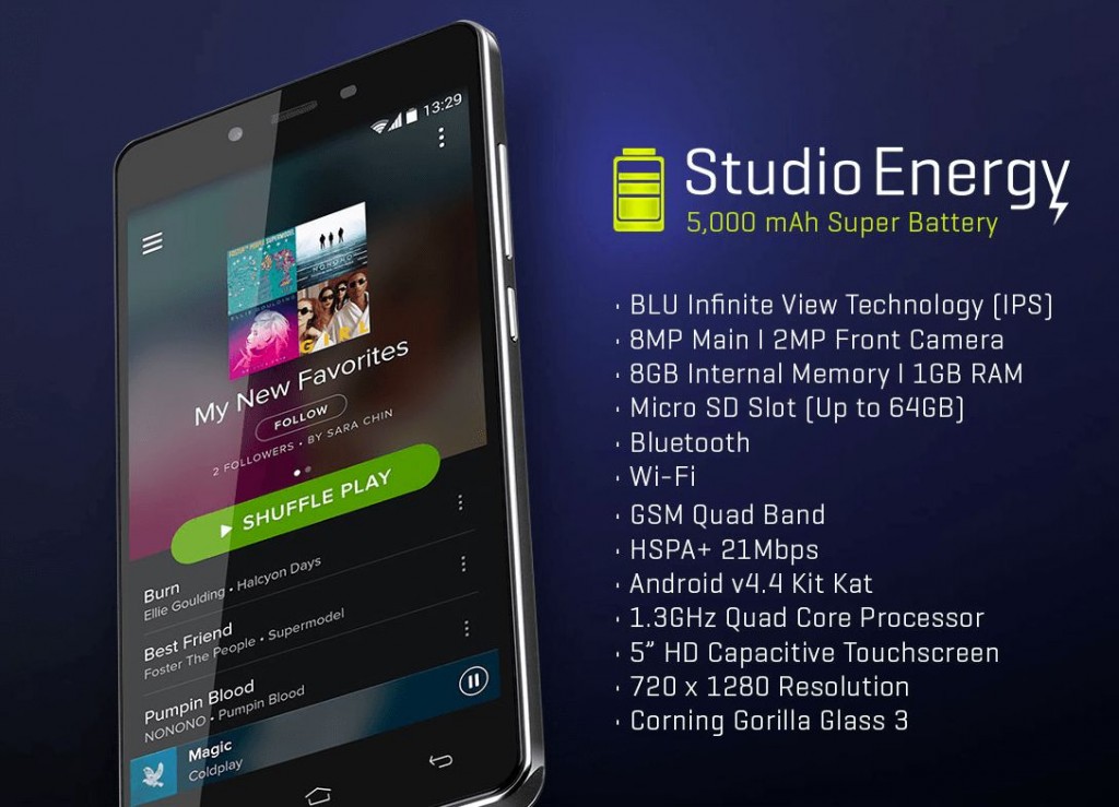 Blu Studio Energy Tek Sarjla 4 Gün Kullanılıyor 1 Blu Studio Energy Tek Sarjla 4 Gün Kullanılıyor