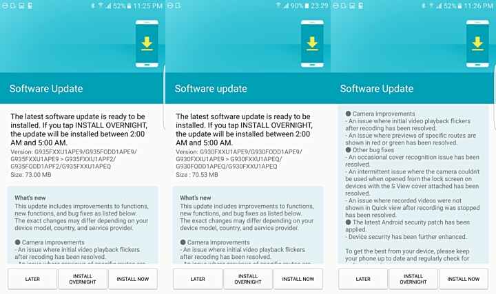 Samsung Galaxy 7 ve S7 Edge Güncelleme Aldı 2 Samsung Galaxy 7 ve S7 Edge Güncelleme Aldı