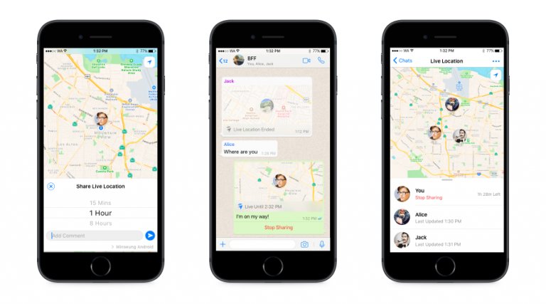 WhatsApp’a Mevcut Konum özelliği geldi! 2 WhatsApp’a Mevcut Konum özelliği geldi!