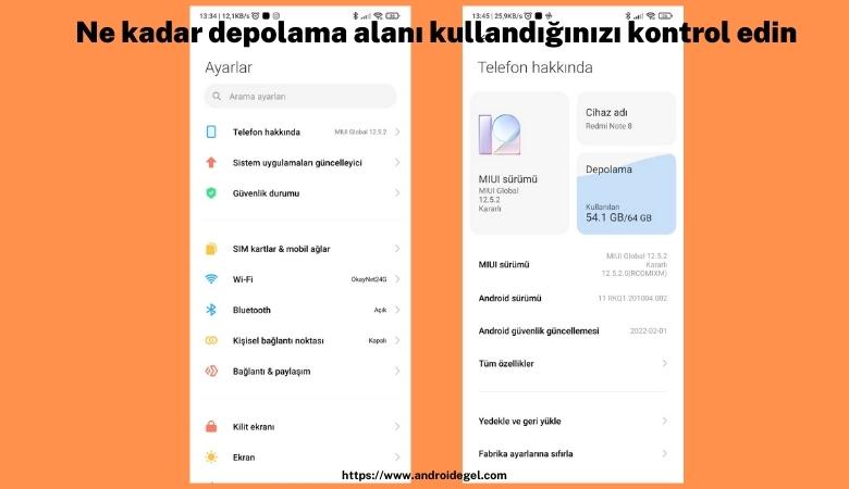 Google Play indirme bekleniyor sorunu nasıl çözülür? 6 depolama alaninizi kontrol edin