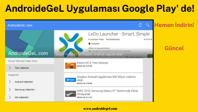 AndroideGeL Mobil Uygulaması Google Play' de! 4 Androidegel.com Mobil Uygulama