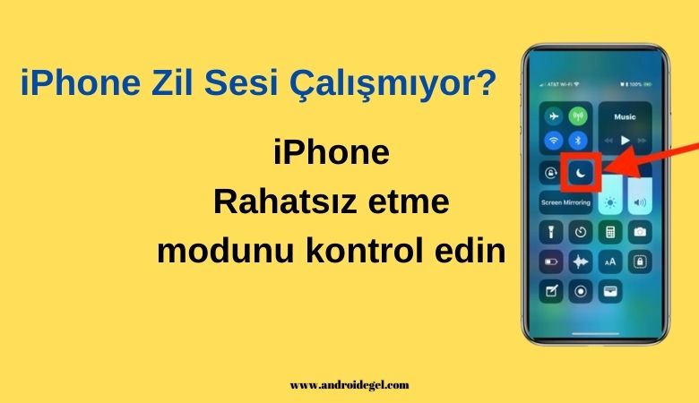 iPhone Zil Sesi Çalışmıyor? Çözüm Adımları ve Nedenleri 2 iphone rahatsiz etme modu